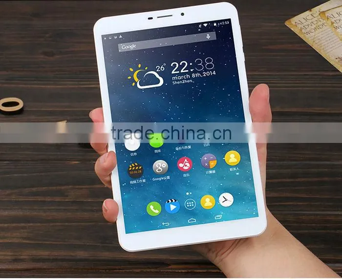 8 Inch MTK8392 Octa Core 1280*800 IPS RAM 2GB ROM 16GB Tablet PC With 3G Phone Call Function