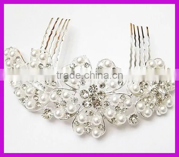 Luxurious Bella's rhinestone hair comb manufacturers China supplier BY 1882