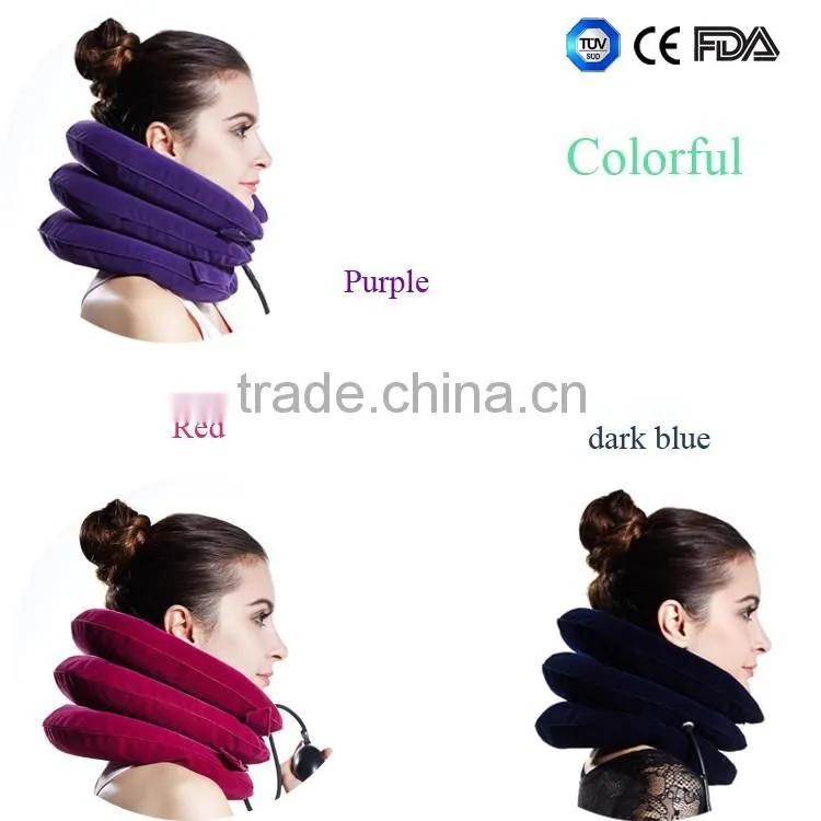 Neck pain support inflatable cerical collar brace orthopedic neck traction