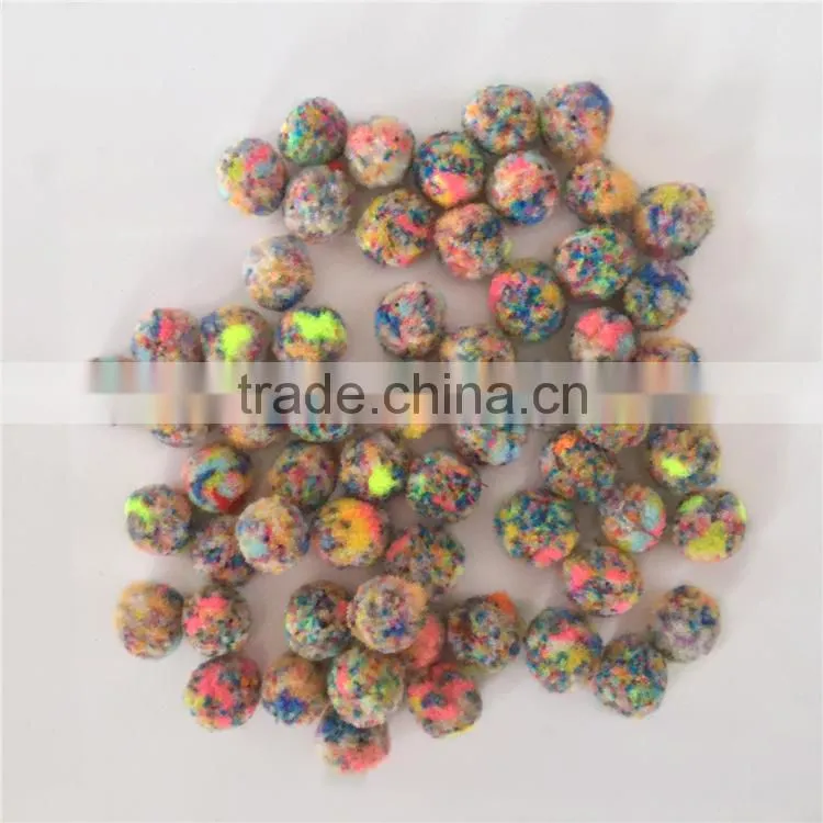 Factory supply DIY crafts terylene mixed color pompoms toys for kids or wedding party decoration