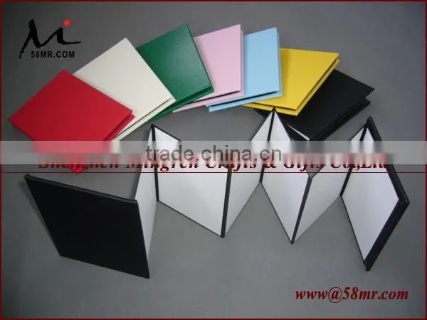 Mini Leather Peel and Stick Photo Album Holder Folio