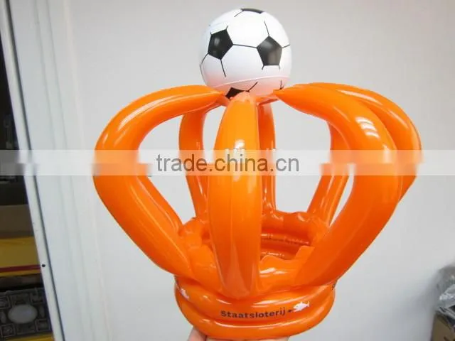 customized inflatable advertising soccer king crown