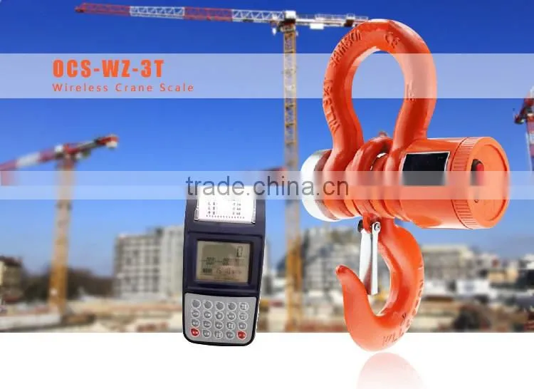 2T-30T Wireless LCD Display Printing Crane Scale