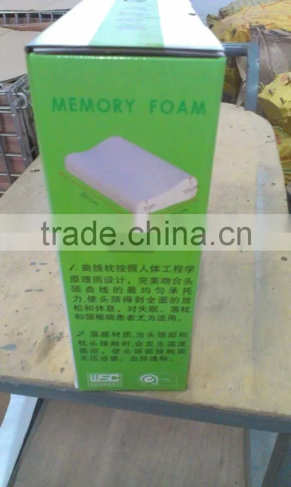 2014 hot product! Moulded Visco Elastic Memory Foam Pillow