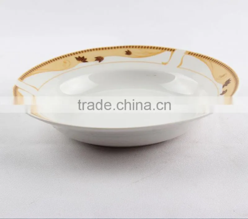 Hotel Super White Ceramic glazed polished porcelain plates wholesale