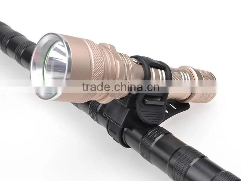 Universal Adjustable Plastic Flashlight Mount for Bicycle Wholesale