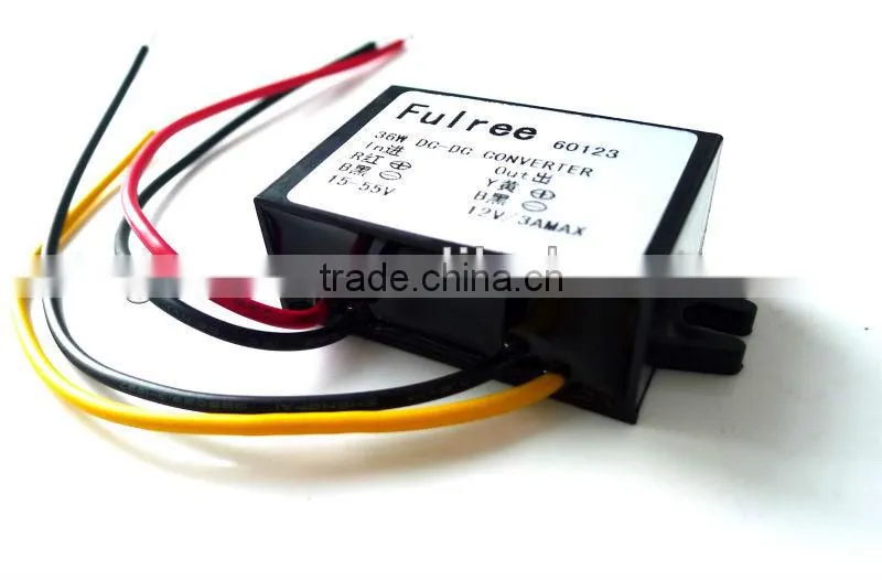 DC/DC buck converter module 15-55V to 12V Car LED display power supply ,cctv camera