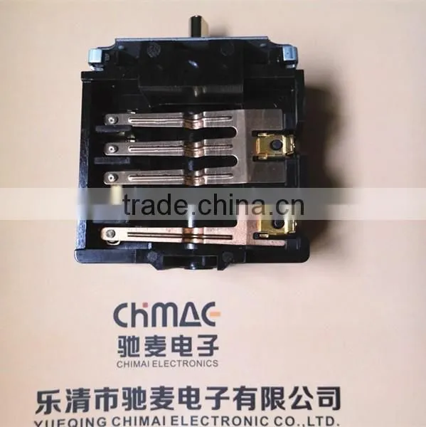 6-position Rotary switch 16A 250VAC electrical rotary switches heat resistance for oven and gas cooker