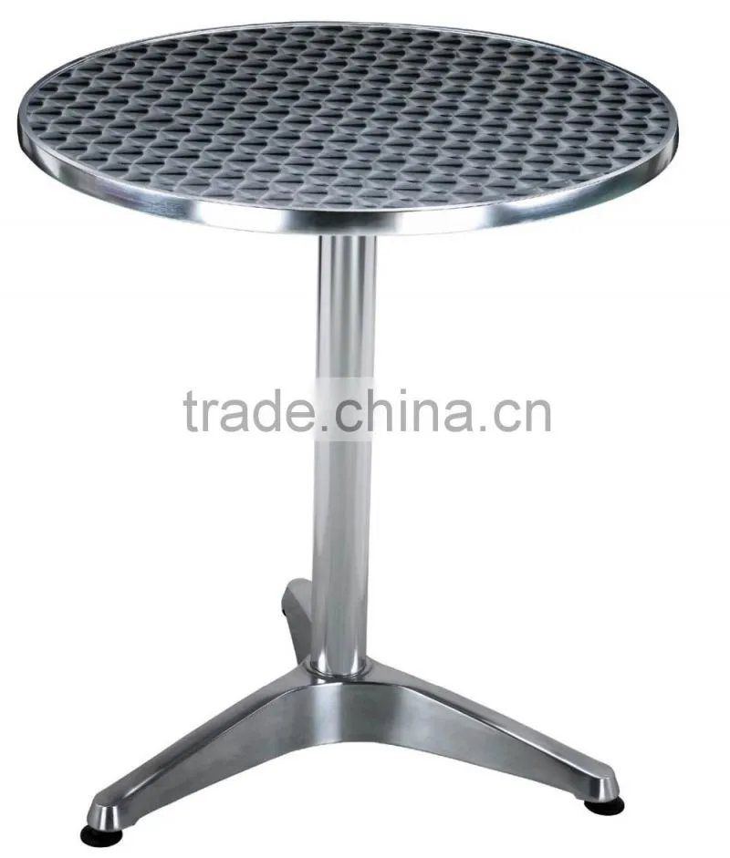 0503outdoor garden aluminum good quality stackable dining table and chair set YC001 YT1