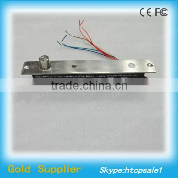 Timer & Signal Fail Secure Electric Sliding Door Bolt Lock