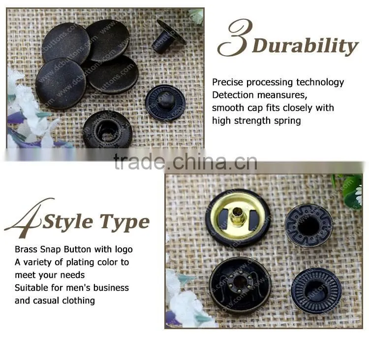 Wholesale Button with Coat Fastener Fabric Covered Snap Button for Clothing