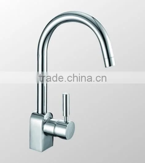 Chrome promotion product brass 8 years guarantee long neck kitchen faucet