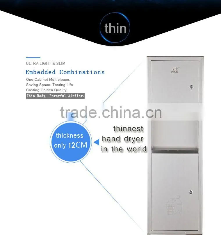 Bathroom Necessity Various Function Combination Stainless Steel Automatic Hand Dryer