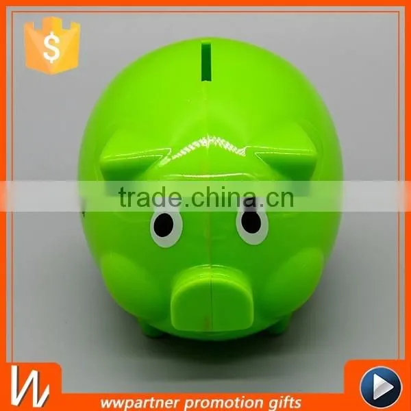 Custom Plastic piggy bank for Promotion
