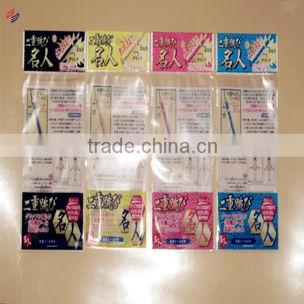 Full color printed opp package bag with header card zhangzhou factory supplier