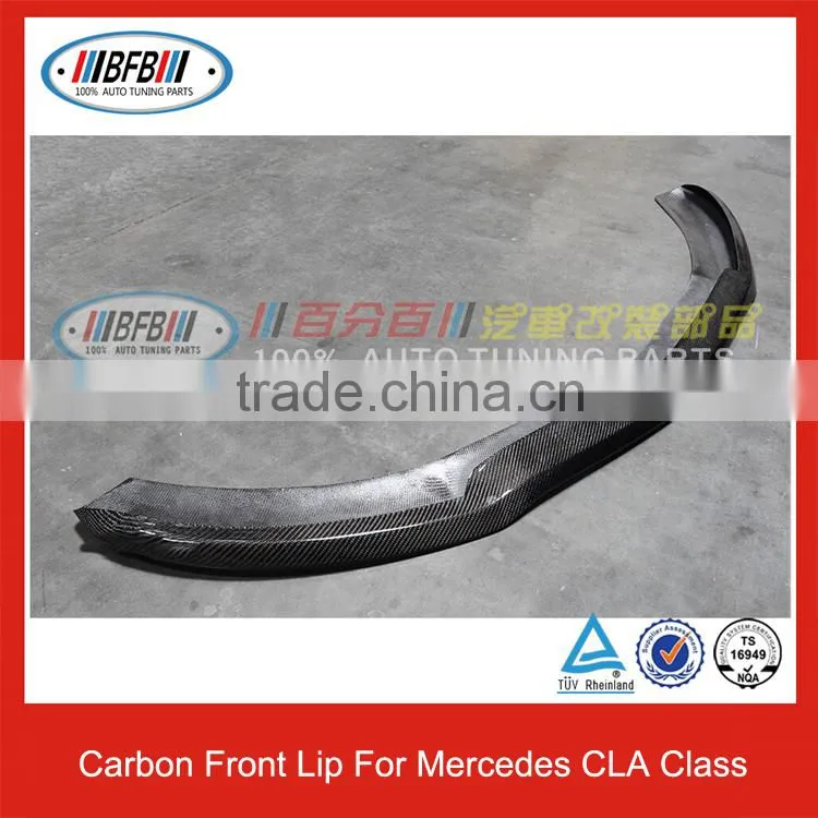 For Mercedes W117 CLA Class 2015 Real Carbon Fiber Front Lip Front Bumper