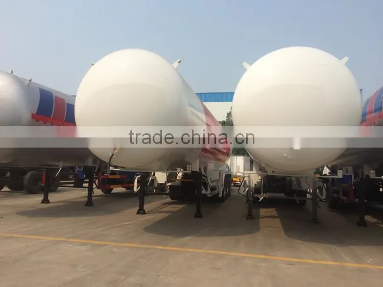 58500L 3 axle lpg semi trailer