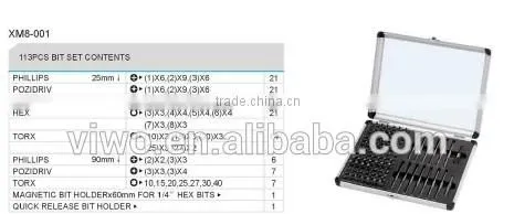 25mm CR-V ph2 Bits Set