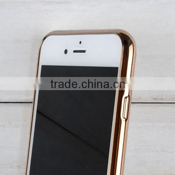 C&T Transparent Plating TPU Bling Rhinestone Cell Phone Case For iPhone 6s