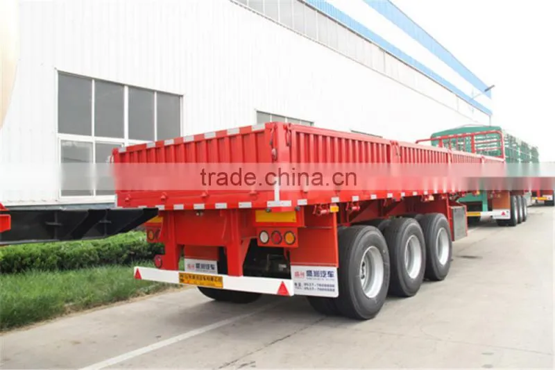 3 axles side wall semi trailer / bulk cargo truck trailers (twist locks are optional)