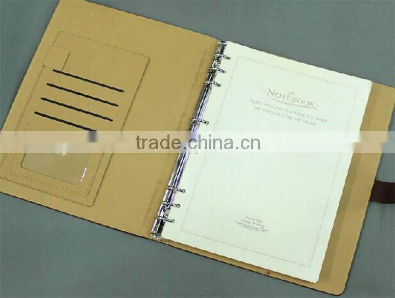 2015 new style Leather cover diary with magnetic closure/clasp