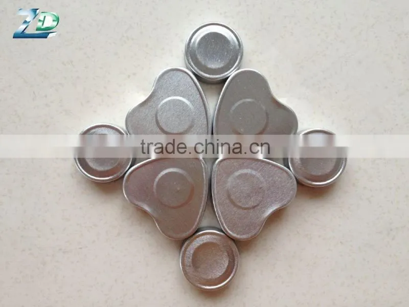 Lovely round disposable tealight aluminium cups for wedding invitation