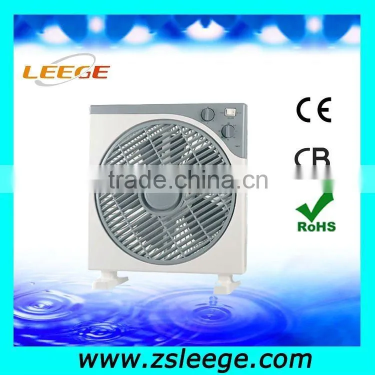 KYT25-4 PP material 10 inch stand box fan with timer
