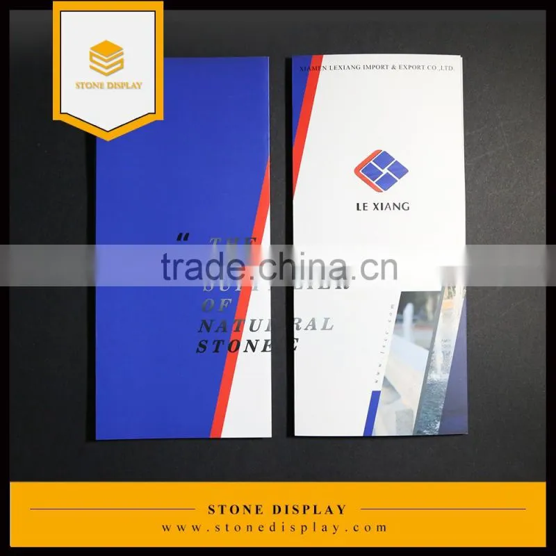 stone show catalogue OEM print company logo folders