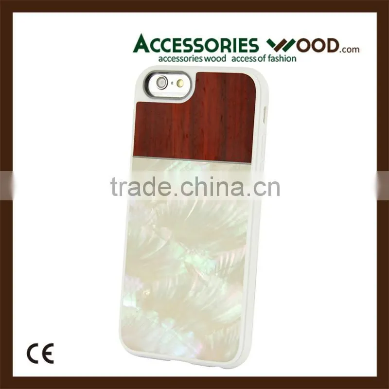natural shell wooden mobile phone cover for iphone