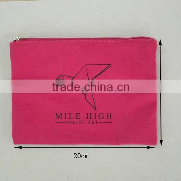 small zipper cotton canvas tote bags