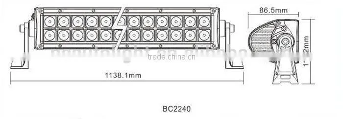 Waterproof Ip 67 Led Light Bar Flood Spot Combo Beam Dual Row Led Bar Lights 240w C ree Led Work Light Bar