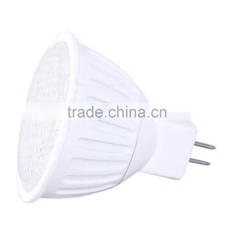 MR16 led spotlights GU5.3 12V 3W led mr16 bulbs SMD2835 with PC cover