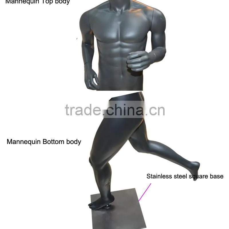 Wholesale custom unique black matte fiberglass fencing sports mannequins