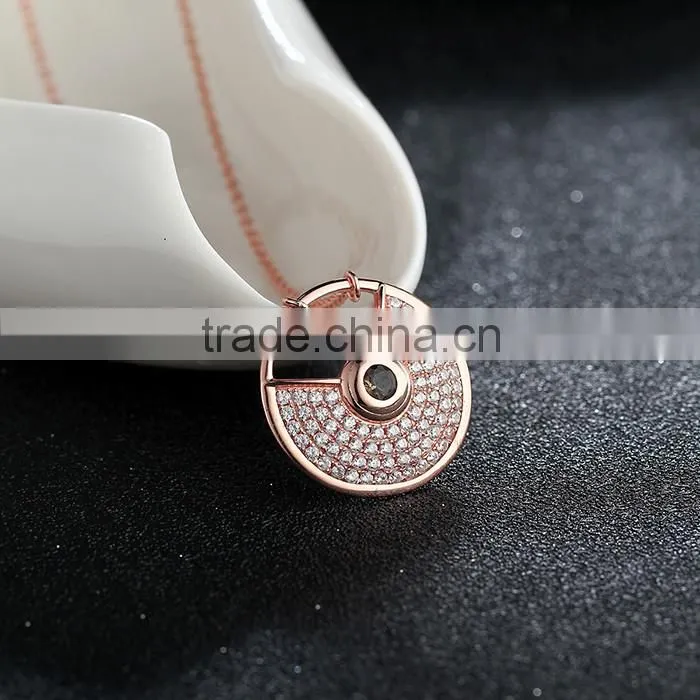925 Sterling Silver 18k Gold Plated Necklace Jewelry Wholesale Jewelry SNO030R
