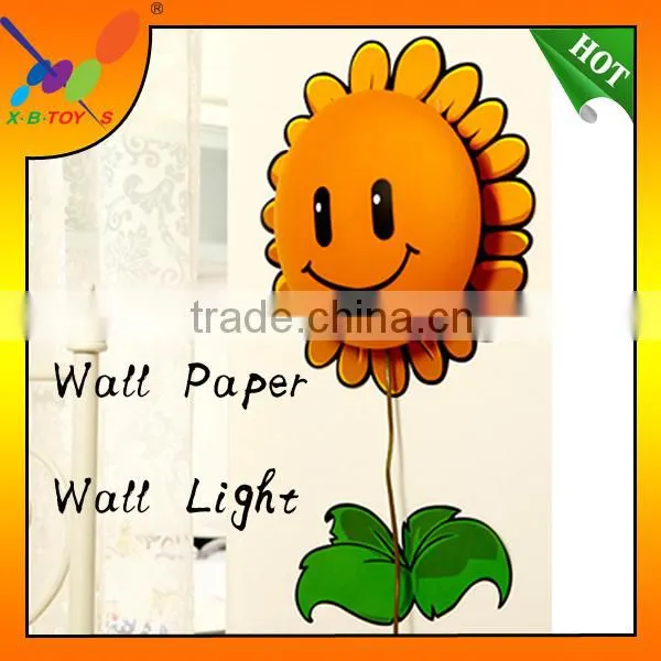 2014 hottest and new Design 3D Sunflower Wall Sticker Wall Light
