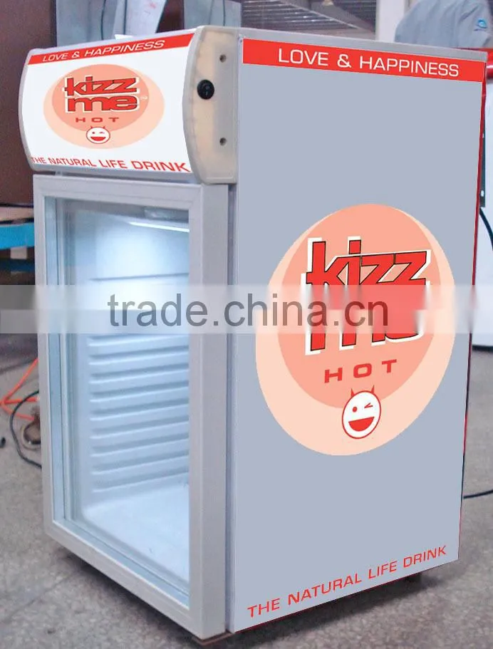 Top selling compressor Energy Drinks Display Fridge 55Litre