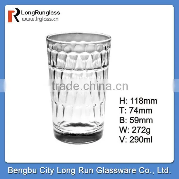 LongRun 15oz big capacity fancy water glass cup drinking beer glass