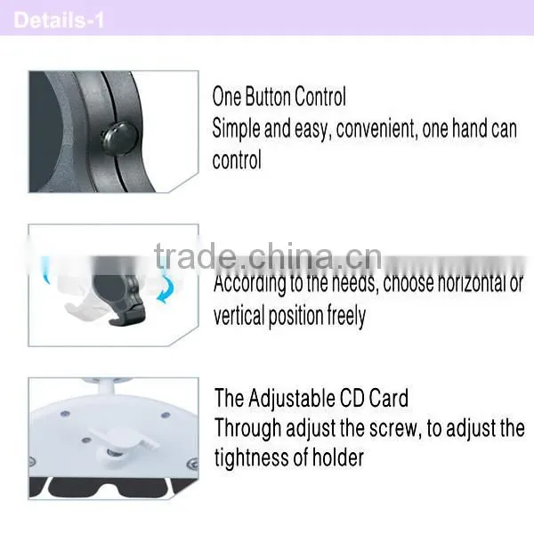 360 rotation car phone holder fixed on the CD mouth