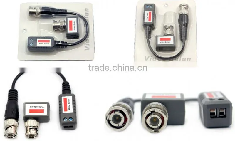 Passive Single Channel Video Balun HD CCTV Via Twisted Pairs Transmitter