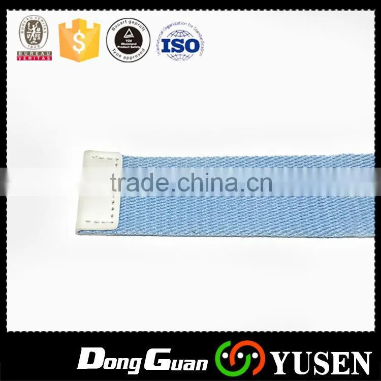 Web Customized Blue Canvas Belt With Printed Logo