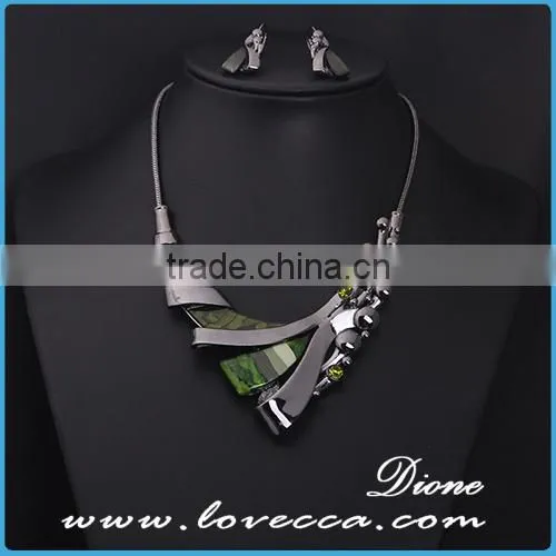 Africa bridal wedding gift jewelry elegant fashion flower necklace jewelry sets