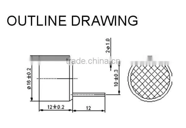 16mm ultrasonic drop sensor 40khz