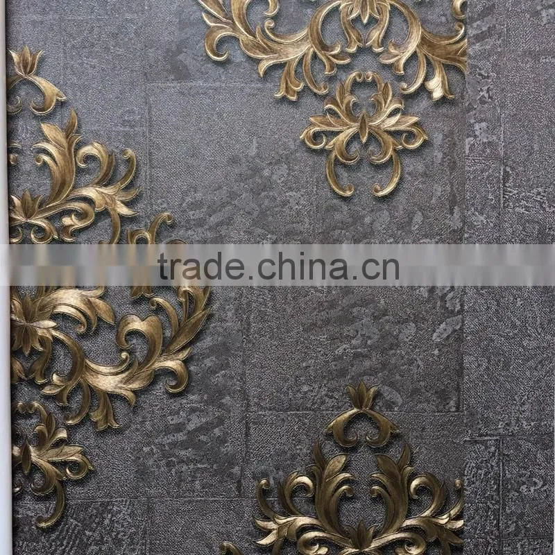 vinyl wallpaper of classical design for hotel and home