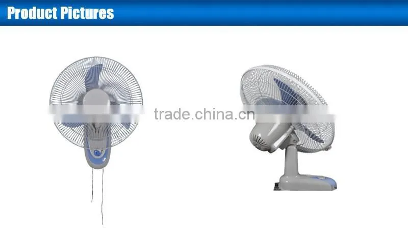 12V DC 16 INCH SOLAR DC WALL MOUNTED FAN