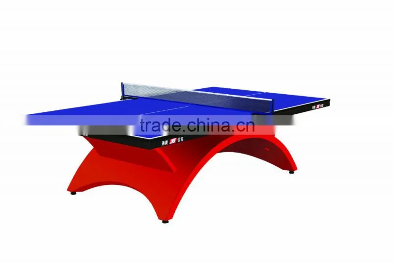 25mm thickness board rainbow shape outdoor table tennis pong table