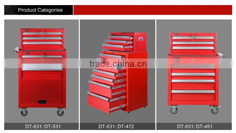garage drawers tool cabinets industrial set DT-631+DT-472