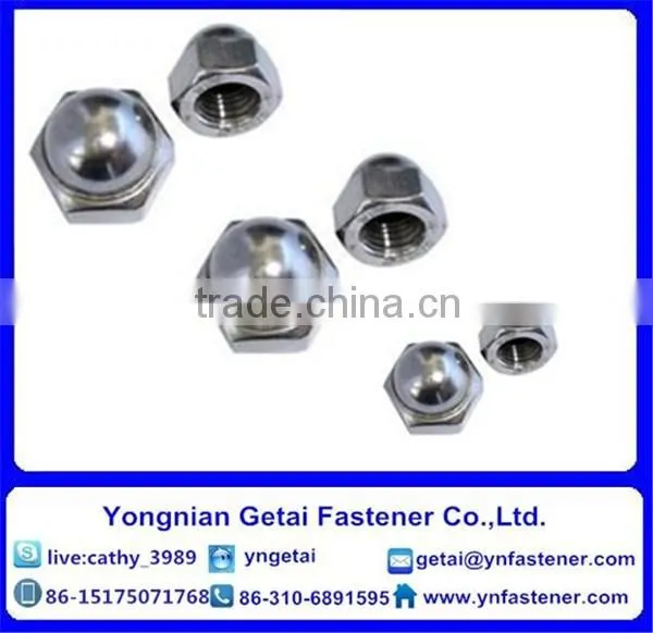 DIN 1587/DIN 917 Hexagon/Flange Cap Nuts M3-M24 Galvanized