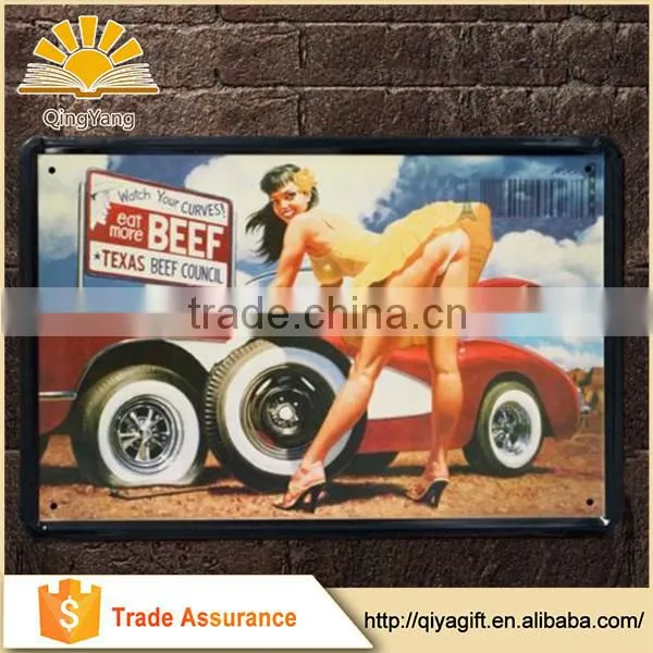 China Modern Decorative Tin Sign, Offset printing metal plate