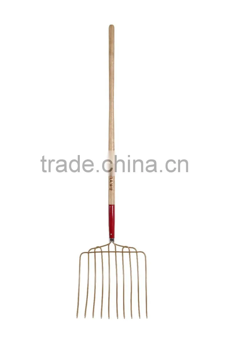 LONG ASH HANDLE WELDED TEMPERED 10T ENSILAGE FORK