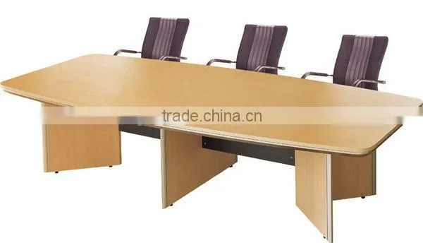 Steel base small meeting table